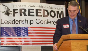 John Medaris spoke for Uniformed Services League at the Freedom Leadership Conference in 2013.